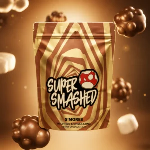 super smashed chocolates in stock now online, buysuper smashed gummies now, mushroom chocalate bar in stock now, buy shroom brownies